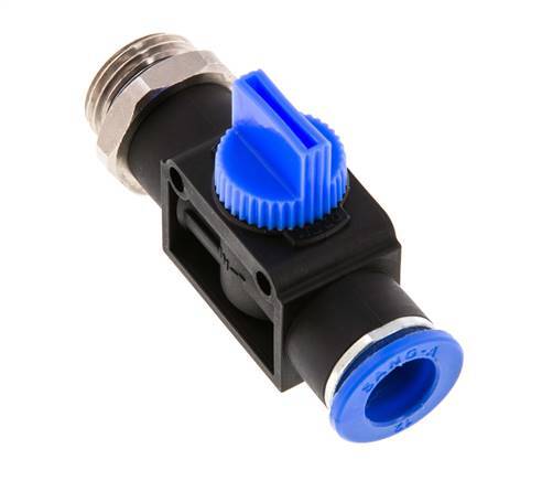 12 mm - G1/2'' Kunststof/Messing 3/2-Weg Handafsluiter Ontluchting aan Buiszijde