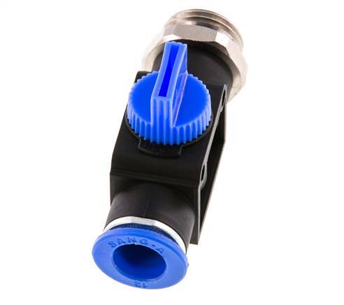 12 mm - G1/2'' Kunststof/Messing 3/2-Weg Handafsluiter Ontluchting aan Buiszijde