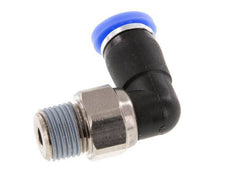 4mm & R1/8'' L-stuk Draaidoorvoer Insteek Buitendraad Vernikkeld Messing/PBT NBR