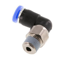 4mm & R1/8'' L-stuk Draaidoorvoer Insteek Buitendraad Vernikkeld Messing/PBT NBR
