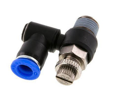 Draaibaar Regelventiel 8 mm - R1/4'' Regeling-Uit Messing/Nylon