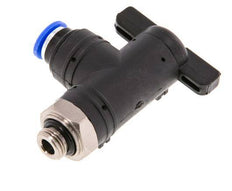 6 mm - G1/8'' Kunststof/Messing L-stuk 2-Weg Kogelkraan