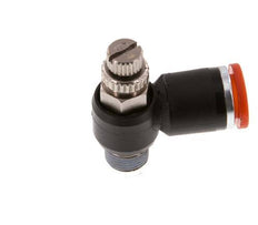 L-stuk Regelventiel 8 mm - R1/8'' Regeling-in Messing/Nylon