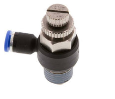 L-stuk Regelventiel 4 mm - R1/4'' Regeling-Uit Messing/Nylon