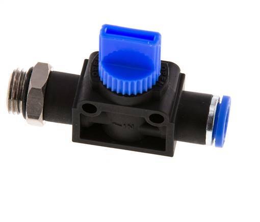 8 mm - G1/4'' Kunststof/Messing 3/2-Weg Handafsluiter Ontluchting aan Draadzijde