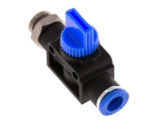 8 mm - G1/4'' Kunststof/Messing 3/2-Weg Handafsluiter Ontluchting aan Draadzijde