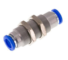 10mm Zelfsluitende Insteekkoppeling Vernikkeld Messing/PBT Schotdoorvoer 0-10 bar