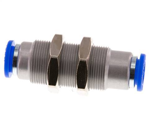 10mm Zelfsluitende Insteekkoppeling Vernikkeld Messing/PBT Schotdoorvoer 0-10 bar