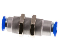 10mm Zelfsluitende Insteekkoppeling Vernikkeld Messing/PBT Schotdoorvoer 0-10 bar