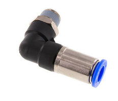 12mm & R3/8'' Zelfsluitende L-insteekkoppeling Vernikkeld messing/PBT buitendraad 0-10 bar