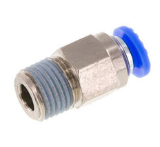 6mm & R1/4'' Zelfsluitende Insteekkoppeling Vernikkeld Messing/PBT Buitendraad 0-10 bar [2 Stuks]
