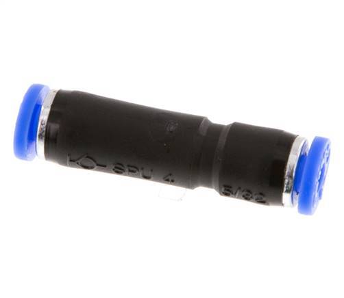 4mm Zelfsluitende Insteekkoppeling Vernikkeld Messing/PBT 0-10 bar [2 Stuks]