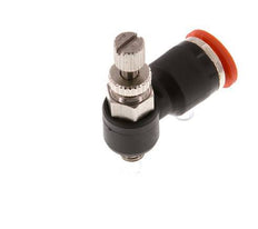 L-stuk Regelventiel 6 mm - M5 Regeling-in Messing/Nylon