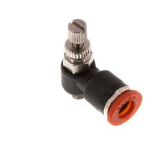L-stuk Regelventiel 6 mm - M5 Regeling-in Messing/Nylon