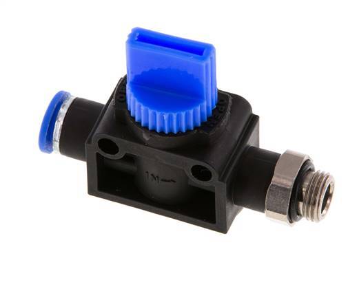 6 mm - G1/8'' Kunststof/Messing 3/2-Weg Handafsluiter Ontluchting aan Draadzijde