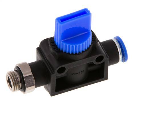 6 mm - G1/8'' Kunststof/Messing 3/2-Weg Handafsluiter Ontluchting aan Draadzijde