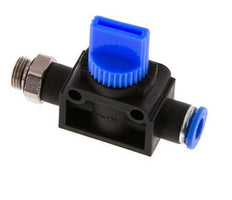 6 mm - G1/8'' Kunststof/Messing 3/2-Weg Handafsluiter Ontluchting aan Draadzijde