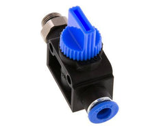 6 mm - G1/8'' Kunststof/Messing 3/2-Weg Handafsluiter Ontluchting aan Draadzijde