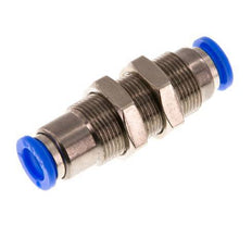 8mm Zelfsluitende Insteekkoppeling Vernikkeld Messing/PBT Schotdoorvoer 0-10 bar