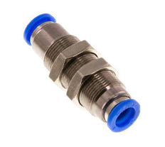8mm Zelfsluitende Insteekkoppeling Vernikkeld Messing/PBT Schotdoorvoer 0-10 bar