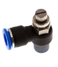 L-stuk Regelventiel 10 mm - R1/4'' Regeling-Uit Messing/Nylon