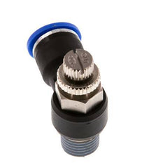 L-stuk Regelventiel 10 mm - R1/4'' Regeling-Uit Messing/Nylon