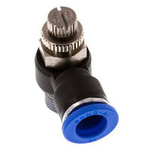 L-stuk Regelventiel 10 mm - R1/4'' Regeling-Uit Messing/Nylon