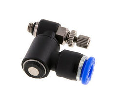 Draaibaar Regelventiel 6 mm - M5 Regeling-Uit Messing/Nylon