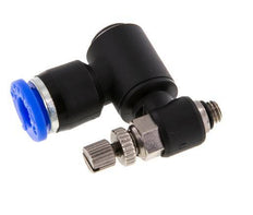 Draaibaar Regelventiel 6 mm - M5 Regeling-Uit Messing/Nylon