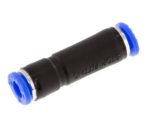 6mm Zelfsluitende Insteekkoppeling Vernikkeld Messing/PBT 0-10 bar [2 Stuks]