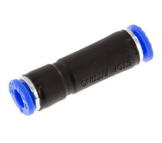 6mm Zelfsluitende Insteekkoppeling Vernikkeld Messing/PBT 0-10 bar [2 Stuks]