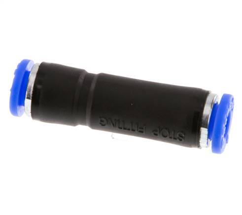 6mm Zelfsluitende Insteekkoppeling Vernikkeld Messing/PBT 0-10 bar [2 Stuks]
