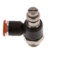 L-stuk Regelventiel 6 mm - G1/8'' Regeling-in Messing/Nylon