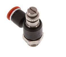 L-stuk Regelventiel 6 mm - G1/8'' Regeling-in Messing/Nylon