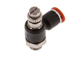 L-stuk Regelventiel 6 mm - G1/8'' Regeling-in Messing/Nylon