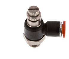 L-stuk Regelventiel 6 mm - G1/8'' Regeling-in Messing/Nylon