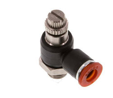 L-stuk Regelventiel 6 mm - G1/8'' Regeling-in Messing/Nylon