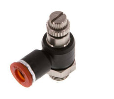 L-stuk Regelventiel 6 mm - G1/8'' Regeling-in Messing/Nylon