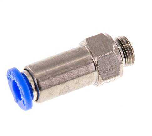 6mm & G1/8'' Regeling-Uit Vernikkeld Messing/PBT Terugslagklep Insteekkoppeling Buitendraad 0.2-10 bar