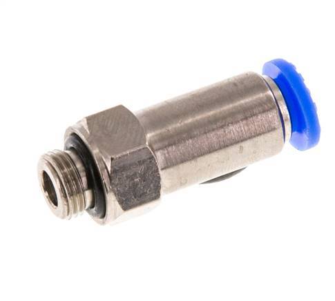 6mm & G1/8'' Regeling-Uit Vernikkeld Messing/PBT Terugslagklep Insteekkoppeling Buitendraad 0.2-10 bar