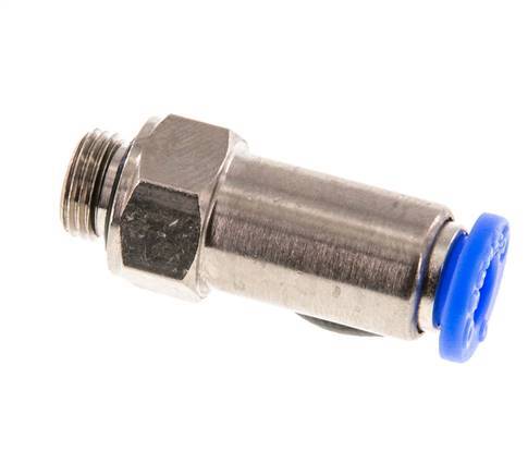 6mm & G1/8'' Regeling-Uit Vernikkeld Messing/PBT Terugslagklep Insteekkoppeling Buitendraad 0.2-10 bar