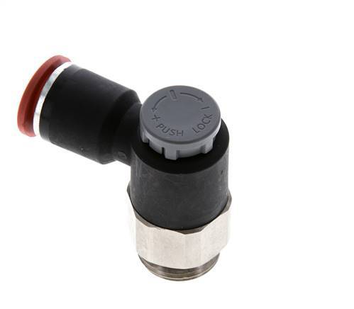 L-stuk Regelventiel 12 mm - G1/2'' Regeling-in Messing/Nylon Borgmoer