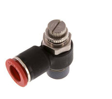Flow Control Silencer Meter-In Elbow 12 mm - R3/8'' Brass/PA 66