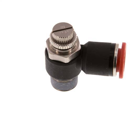 L-stuk Regelventiel 12 mm - R3/8'' Regeling-in Messing/Nylon