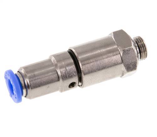 6mm & G1/8'' Hoge Snelheid Draaidoorvoer Insteek Buitendraad Vernikkeld Messing/PBT NBR