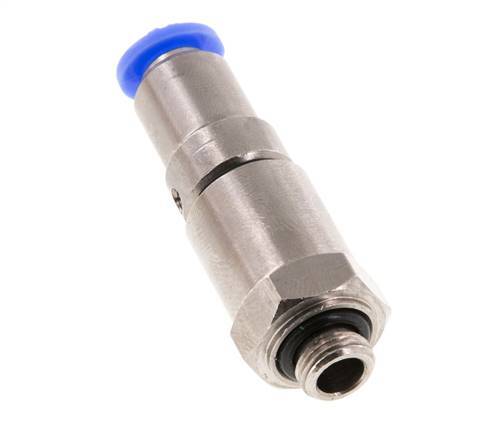 6mm & G1/8'' Hoge Snelheid Draaidoorvoer Insteek Buitendraad Vernikkeld Messing/PBT NBR