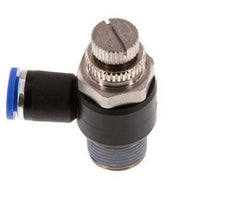 L-stuk Regelventiel 8 mm - R3/8'' Regeling-Uit Messing/Nylon