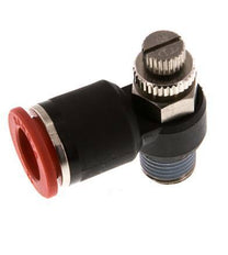 L-stuk Regelventiel 12 mm - R1/4'' Regeling-in Messing/Nylon