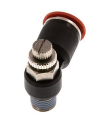 L-stuk Regelventiel 12 mm - R1/4'' Regeling-in Messing/Nylon