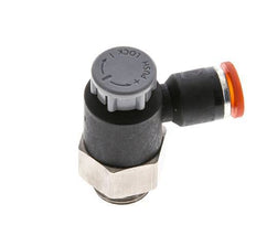 L-stuk Regelventiel 6 mm - G1/4'' Regeling-in Messing/Nylon Borgmoer